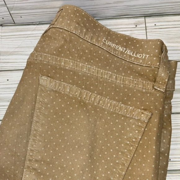 CURRENT ELLIOTT The Stiletto Haystack Skinny 24 Brown Skinny Pants - Picture 3 of 7